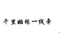 一红线，两头牵，戏鸳鸯，八字双。是什么意？